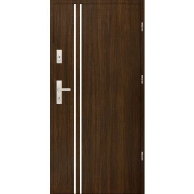 Drzwi antywłamaniowe zewnętrzne A5 INOX 55 mm RC2 - RC4 - Dąb bagienny